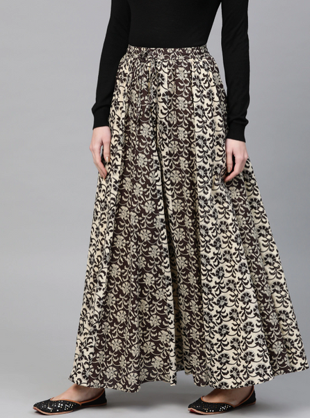 Printed Flared Maxi Skirt VitansEthnics