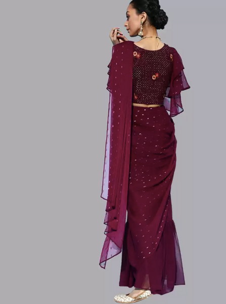 Ready To Wear Saree Set | Pre-stitched Saree vitansethnics