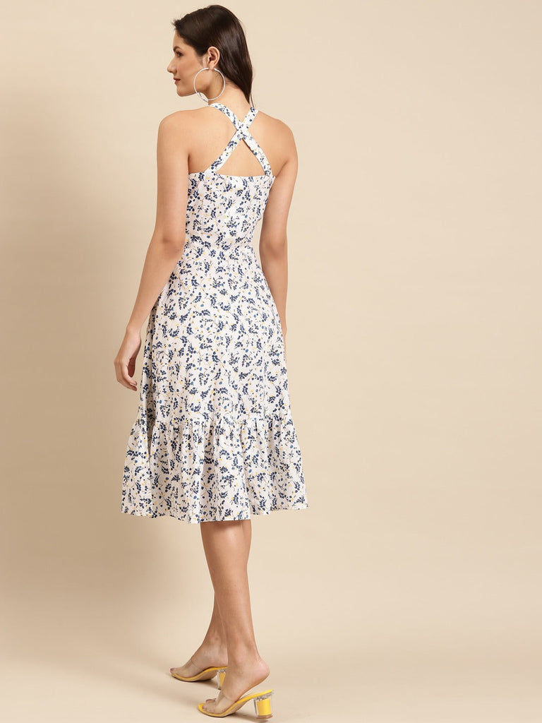 Strappy Flared Dress - VitansEthnics M Strappy Flared Dress - VitansEthnics M