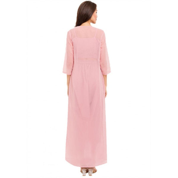Sequin Crop Top With Dhoti Pants And Long Jacket Indowestern Set vitansethnics