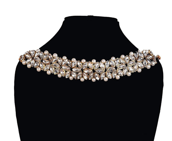 Indian Bollywood Traditional Party Wear Bridal Wedding Jewelry Set, Pearl Necklace with Earrings Maang Tikka Long Multi Layer, Jewellery Set VitansEthnics