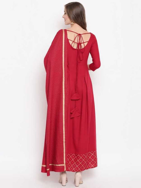 Anarkali Kurta With Dupatta Set vitansethnics