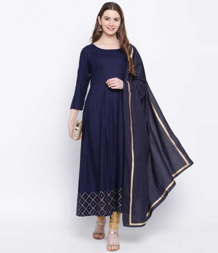 Anarkali Kurta With Dupatta Set vitansethnics
