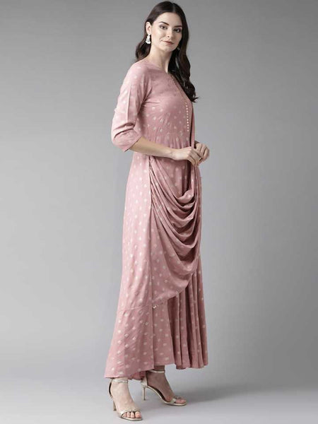 Indian Anarkali Kurti With Attached Dupatta vitansethnics
