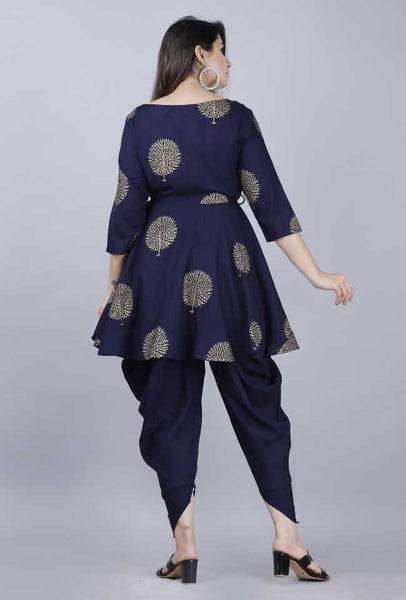 Peplum kurti with dhoti hot sale