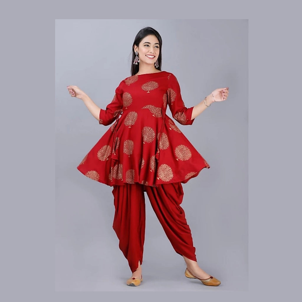 Dhoti best sale peplum dress