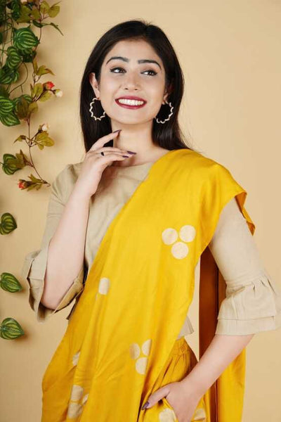 Printed Dhoti Saree Set vitansethnics