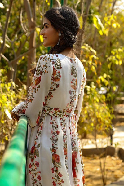 Floral Print Anarkali Maxi Dress VitansEthnics