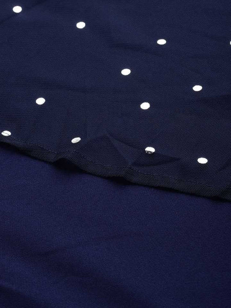 Polka Dot Printed Maxi Dress vitansethnics