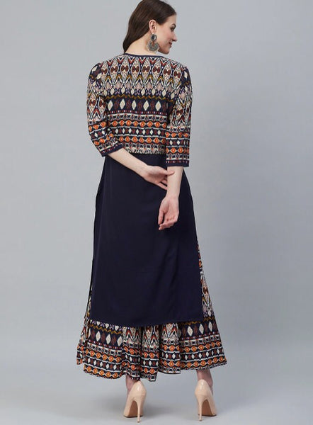 Kurti With Palazzo And Jacket Set vitansethnics