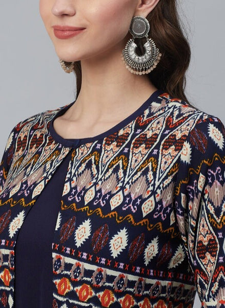 Kurti With Palazzo And Jacket Set vitansethnics