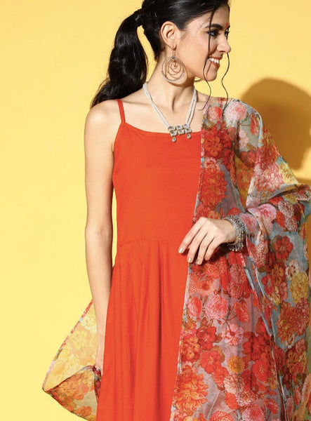 Sleeveless Kurti Set For Women VitansEthnics