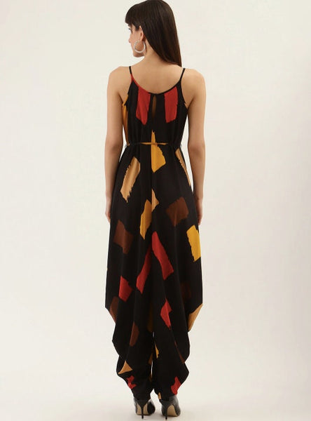 Quirky Print Indian Dhoti Jumpsuit VitansEthnics