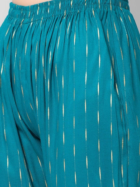 Short Peplum Kurti With Sharara Pants VitansEthnics