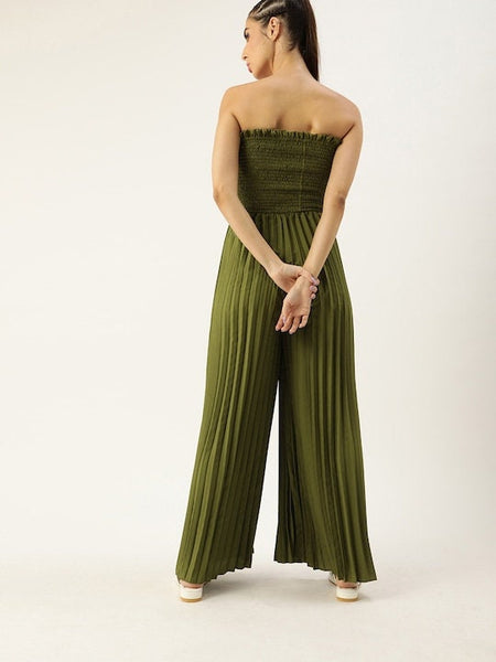 Accordion Pleated Smocked Jumpsuit VitansEthnics