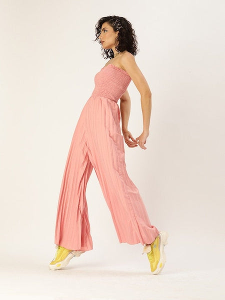 Accordion Pleated Smocked Jumpsuit VitansEthnics