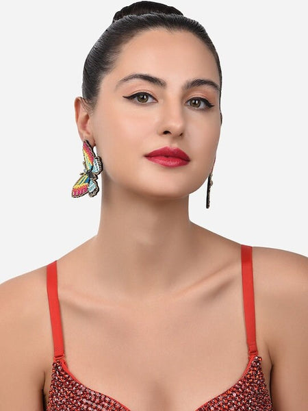 Multicolored Contemporary Ear Cuff Earrings VitansEthnics