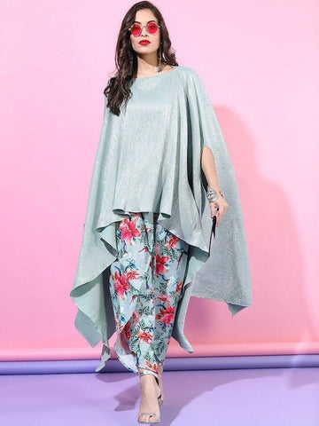 Designer Kaftan With Dhoti Pants Set VitansEthnics
