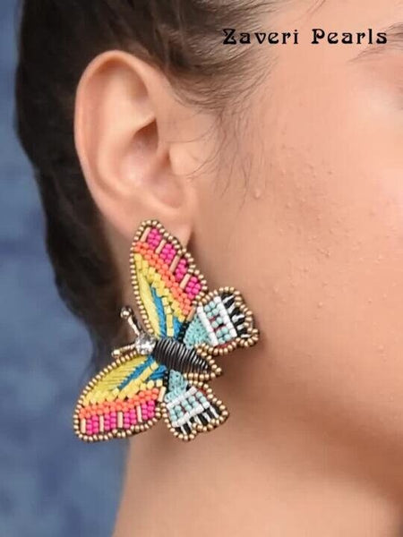 Multicolored Contemporary Ear Cuff Earrings VitansEthnics
