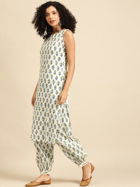 Indian Cotton Kurta Set With Jacket For Women, Indian Dress For Women, Printed Indo Western Outfit, Anarkali Dress, Indian Dress With Jacket VitansEthnics