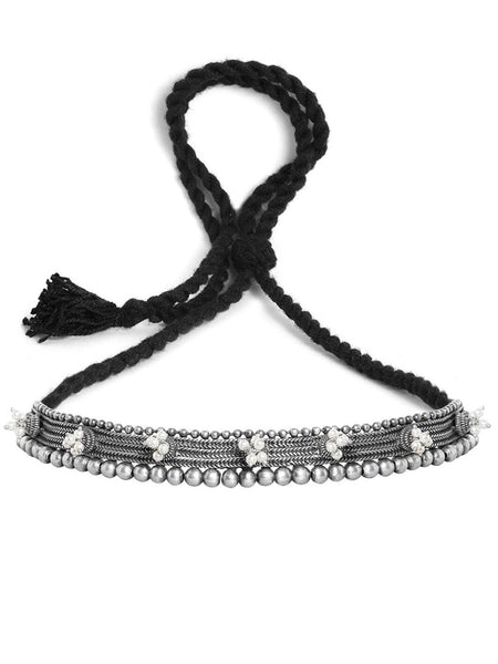 Oxidised Silver-Plated Choker VitansEthnics