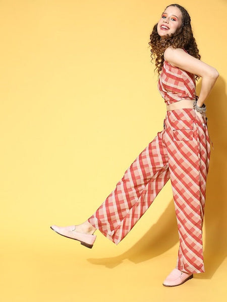 Designer Indian Crop Top With Palazzo Set, Indian Blouse With Palazzo Set, Indo Western Dress For Women, Indian Dress, Indian Co-ord Set VitansEthnics