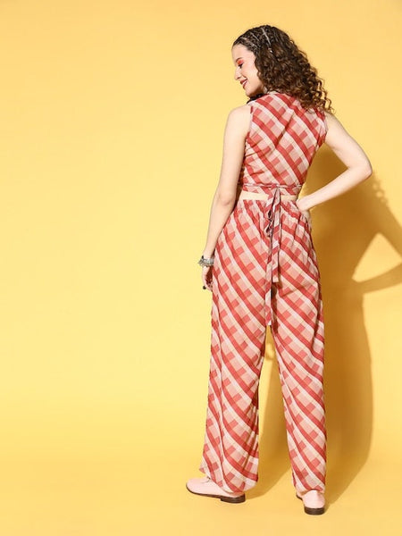 Designer Indian Crop Top With Palazzo Set, Indian Blouse With Palazzo Set, Indo Western Dress For Women, Indian Dress, Indian Co-ord Set VitansEthnics