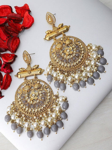 Gold-Plated & Handcrafted Classic Drop Earrings, Ethnic Drop Jhumka Earrings, Indian Earrings For Women, Dangle Earrings, Bollywood Style VitansEthnics