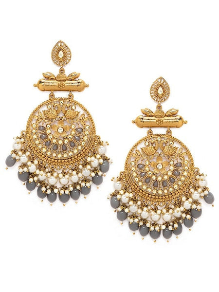 Gold-Plated & Handcrafted Classic Drop Earrings, Ethnic Drop Jhumka Earrings, Indian Earrings For Women, Dangle Earrings, Bollywood Style VitansEthnics
