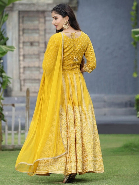 Mustard Yellow Printed Ready to Wear Lehenga Blouse With Dupatta, Indo Western Set for women, Indian Wedding Outfit, Lehenga Choli VitansEthnics