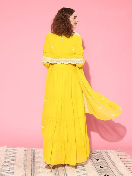 Women Long flare dress with dupatta, Indian Gown, Indo Western Dress, Saree Gown set, Indian suit set, Wedding Wear outfit, Anarkali Dress VitansEthnics