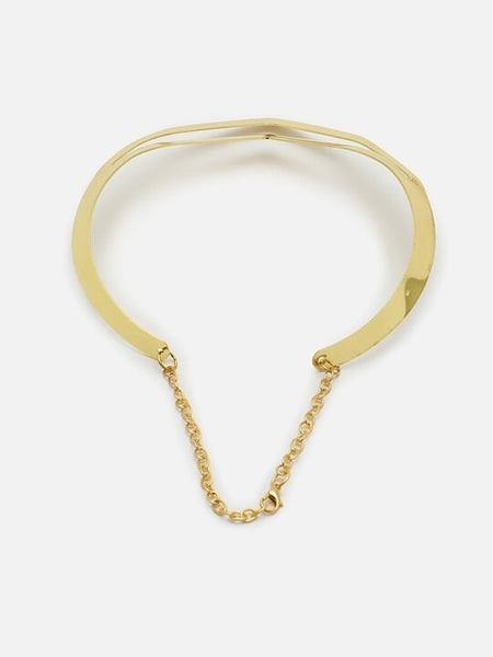 Gold-Toned Alloy Gold-Plated Choker Necklace, Choker Necklace For Women, Indian Choker, Contemporary Choker Necklace, Handmade Jewelry VitansEthnics