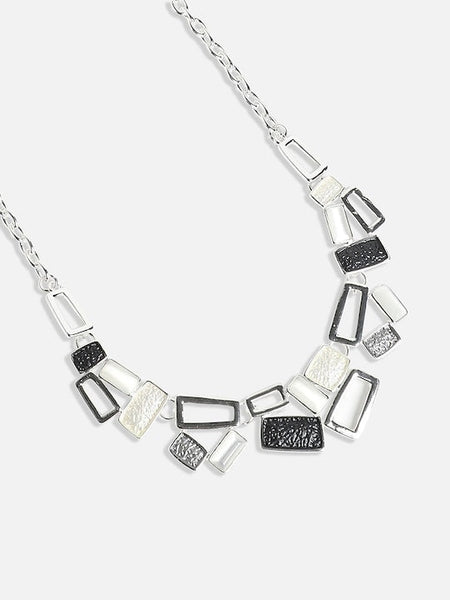 Silver-Plated Choker, Choker Necklace For Women, Indian Choker, Contemporary Choker Necklace, Gift For Her, Handmade Jewelry VitansEthnics