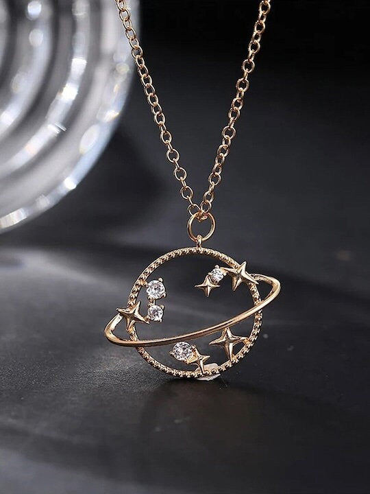 Gold-Plated Layered Necklace For Women & Girls, Necklace For Women, Contemporary Necklace With Charm, Handmade Jewelry VitansEthnics