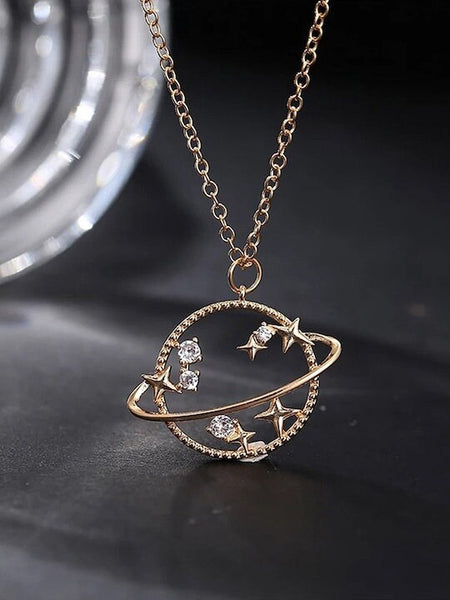 Gold-Plated Layered Necklace For Women & Girls, Necklace For Women, Contemporary Necklace With Charm, Handmade Jewelry VitansEthnics