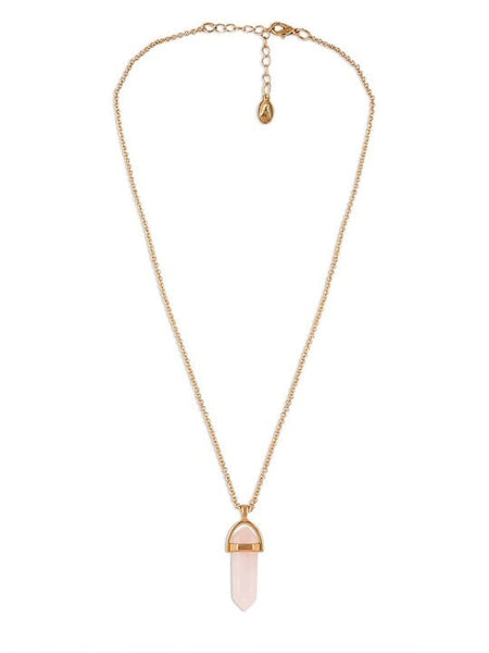 Gold-Toned Celestial Stone Necklace For Women