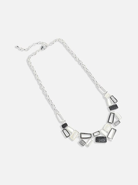 Silver-Plated Choker, Choker Necklace For Women, Indian Choker, Contemporary Choker Necklace, Gift For Her, Handmade Jewelry VitansEthnics