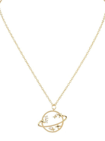 Gold-Plated Layered Necklace For Women & Girls, Necklace For Women, Contemporary Necklace With Charm, Handmade Jewelry VitansEthnics