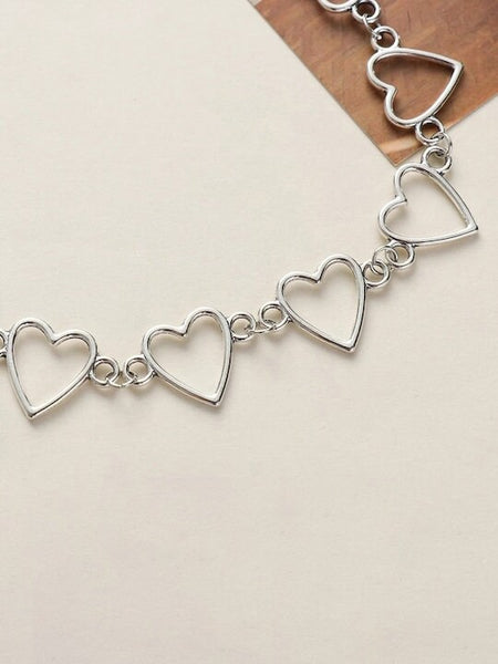 Statement Necklace For Women & Girls, Heart Choker Necklace