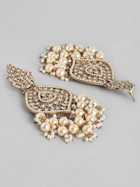 Gold-Plated Indian Jhumka Earrings