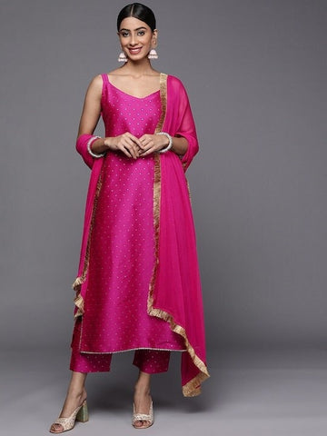 Designer Bollywood Silk Kurti With Trouser Pants And Dupatta For Women, Silk Kurti Set For Women, Party Wear Kurta Set, Indian Dress VitansEthnics