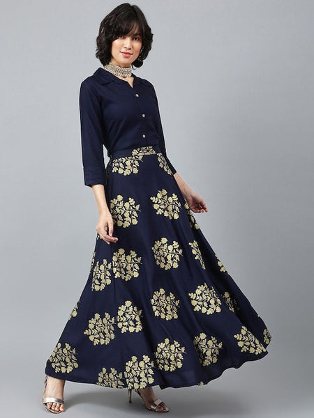 Designer Indian Shirt with Skirt Co-Ords Set, Indian Blouse With Skirt Set, Indo Western Dress for Women, Indian Dress, Lehenga Choli VitansEthnics
