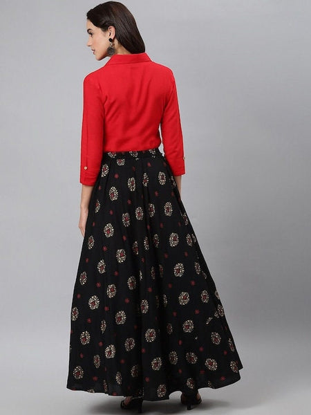 Designer Indian Ready to Wear Shirt Collar Lehenga Choli, Indian Blouse With Skirt Set, Indo Western Dress, Indian Dress, Lehenga Choli VitansEthnics